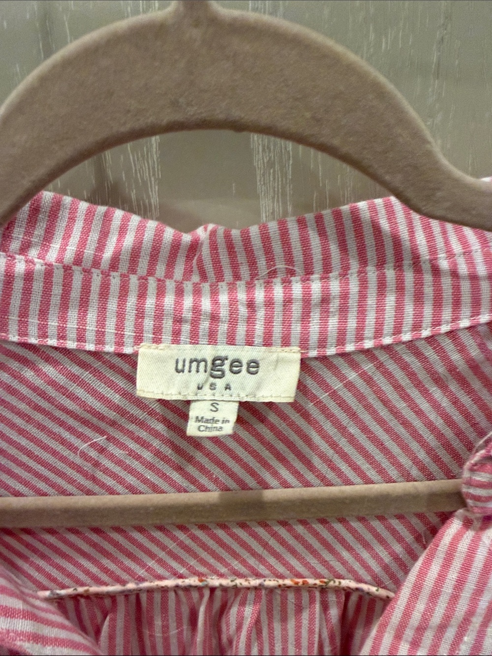 Umgee Pink Striped Ruffle Mini Dress - Picture 2 of 6